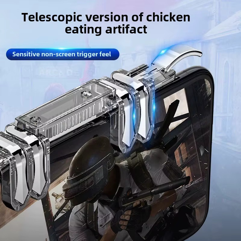 Z06 6-Finger Handy Gamepad Joystick Controller für PUBG mit ABS-Tasten und Spiel-Triggern für iOS und Android - Bild 2