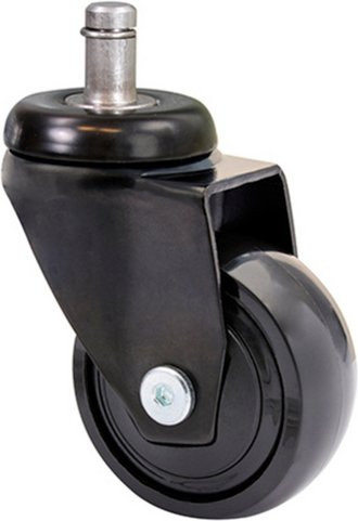 Wagner System Lenkrolle in Schwarz mit einer maximalen Tragfähigkeit von 50 kg, Breite: 50 mm, Höhe: 73 mm - Bild 1
