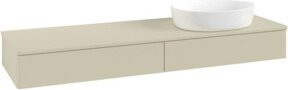 V&B Waschtischunterschrank Antao ohne Frontstruktur in Grau lackiert, B: 160 cm, T: 50 cm - Bild 1