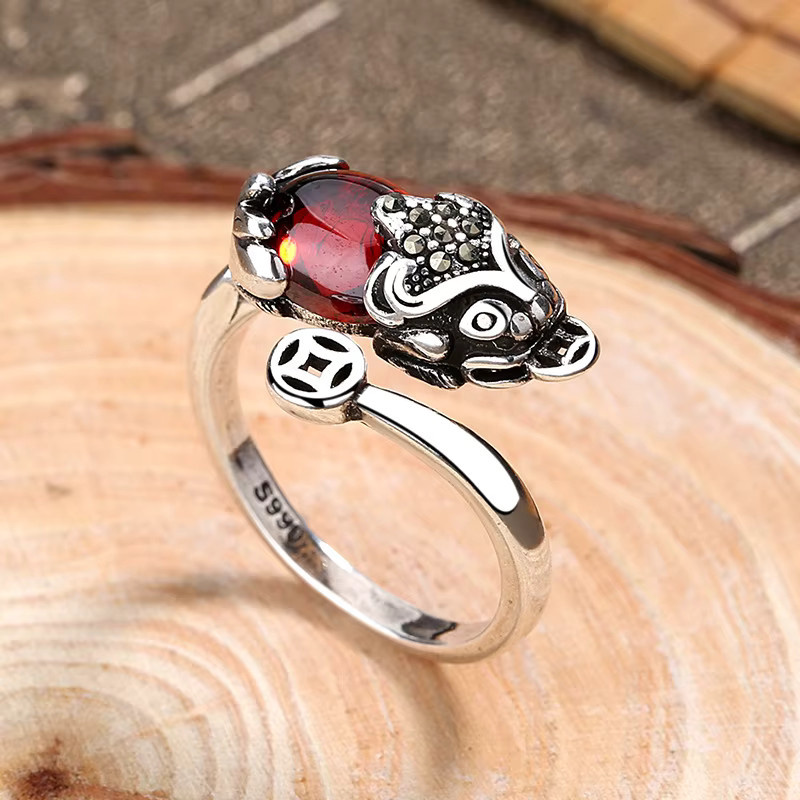 BJXMOSO Ring, 925 Silber, Unisex - Bild 3
