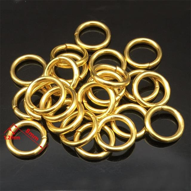 YULIN Biegeringe Edelstahl, Goldfarben, Unisex, 3,5 mm - 10 mm - Bild 1