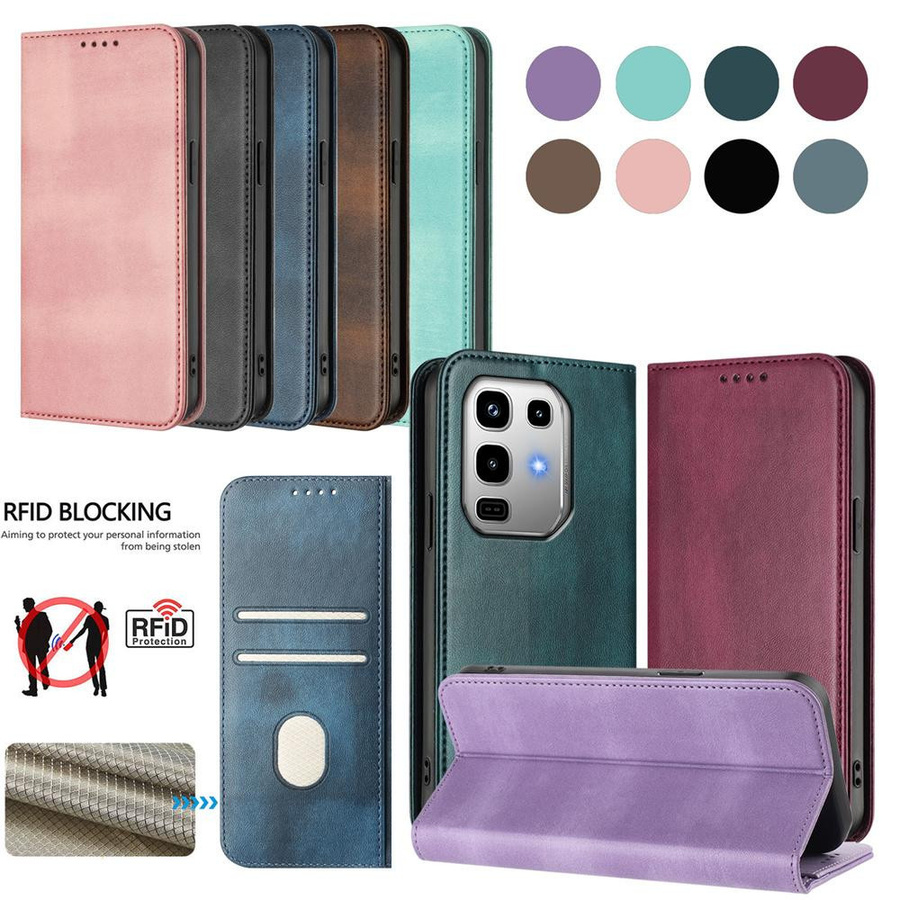 Magnetische Leder Handyhülle für Huawei P20 P30 P40 Lite P50 P60 Pura 70 Pro Plus mit Kartenfächern und Brieftaschenfunktion - Bild 2