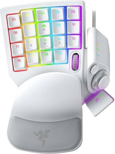 Razer Tartarus Pro Mercury Gaming-Tastatur Weiß QWERTZ Deutsch mit optischen Schaltern und Handballenauflage - Bild 2