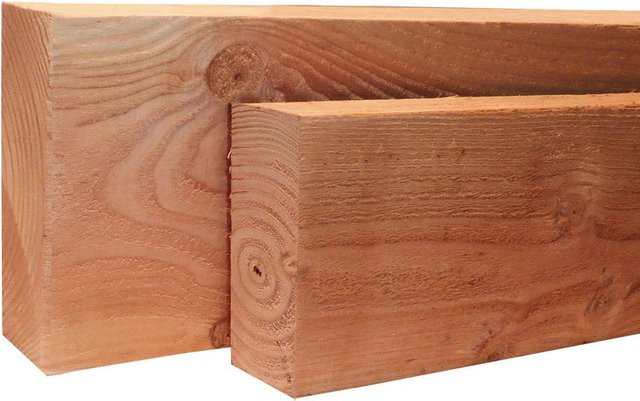 Abdecklatten für Holzzaun aus Douglasie, B/H: 4,5 x 12 cm, Länge: 400 cm - Bild 1