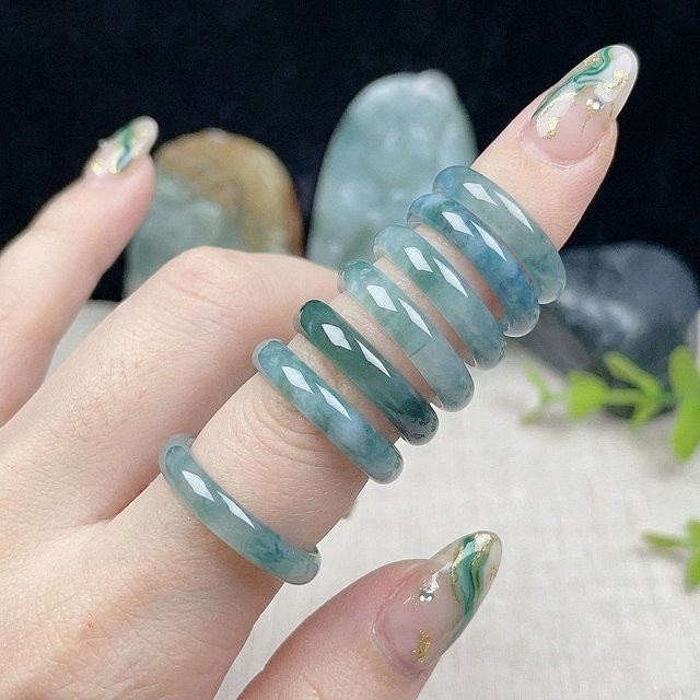 Pinannie Ring, Blauer Jadeit, Damen - Bild 1