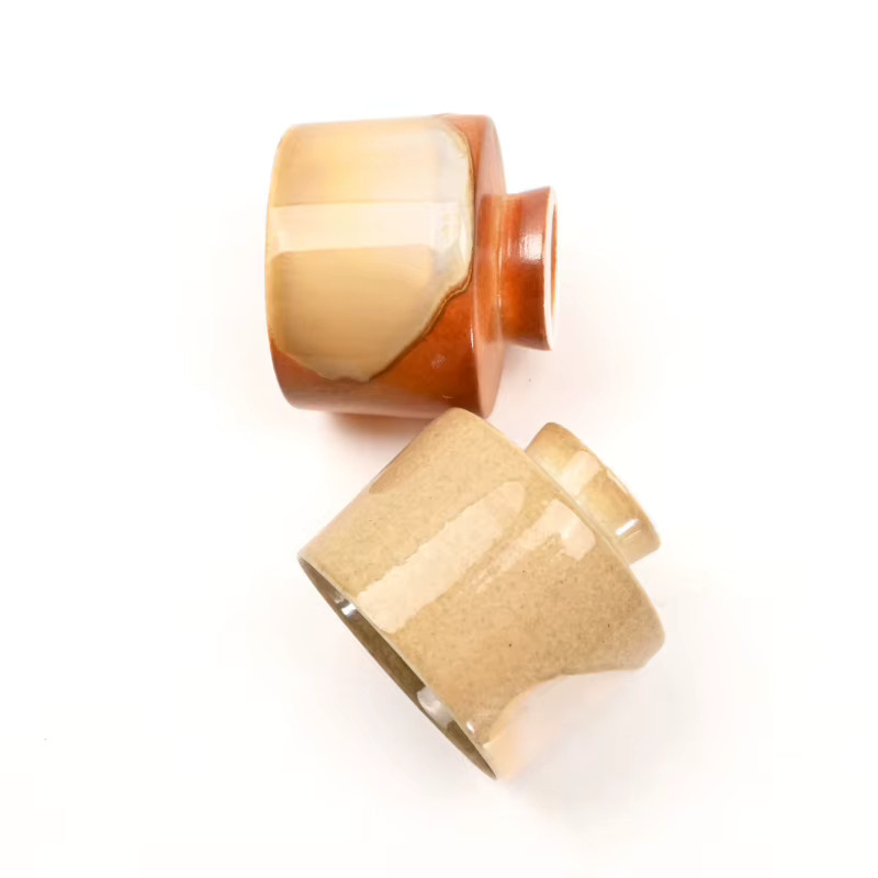 Handgefertigte Keramik Tasse im Vintage-Stil mit Esche-Glasur, Teetasse für Gongfu Tee-Sets, 70 ml - Bild 2