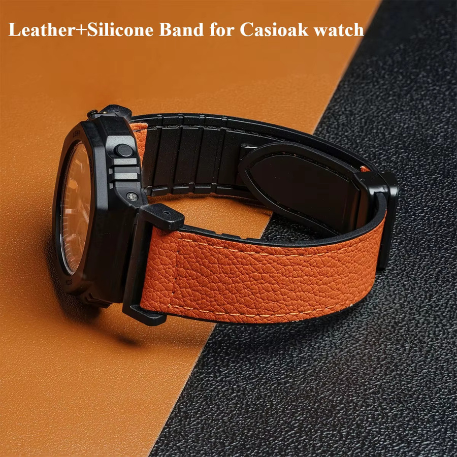 CHIICSMART Uhrenarmband Leder, Silikon, Modern - Bild 2