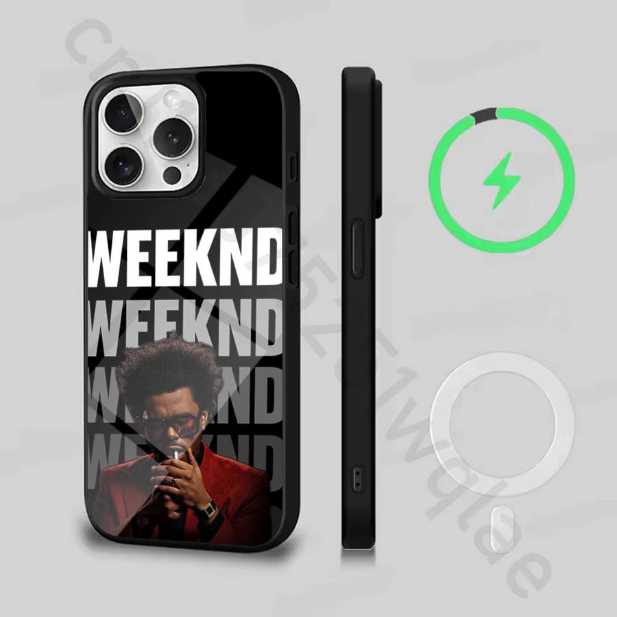 T-The Weeknd Handyhülle für iPhone (alle Modelle) mit MagSafe Magnetischem Kabellosem Laden, Farbe: Schwarz - Bild 2