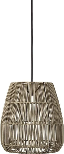 PR Home Saigon Hängelampe aus Polyrattan in Beige oder Grau mit E27 Fassung, B/T/H: 40 x 38 x 40 cm - Bild 1