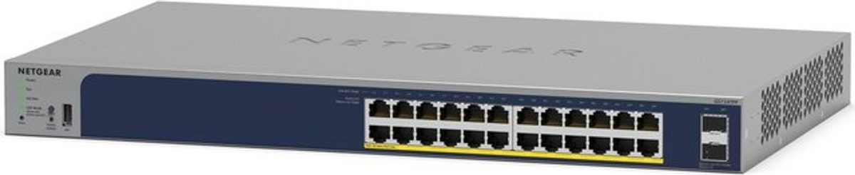 Netgear Smart GS728TPP L3 Lite Netzwerk-Switch mit 24 x 10/100/1000 PoE+ Ports und 4 x SFP in Grau - Bild 2