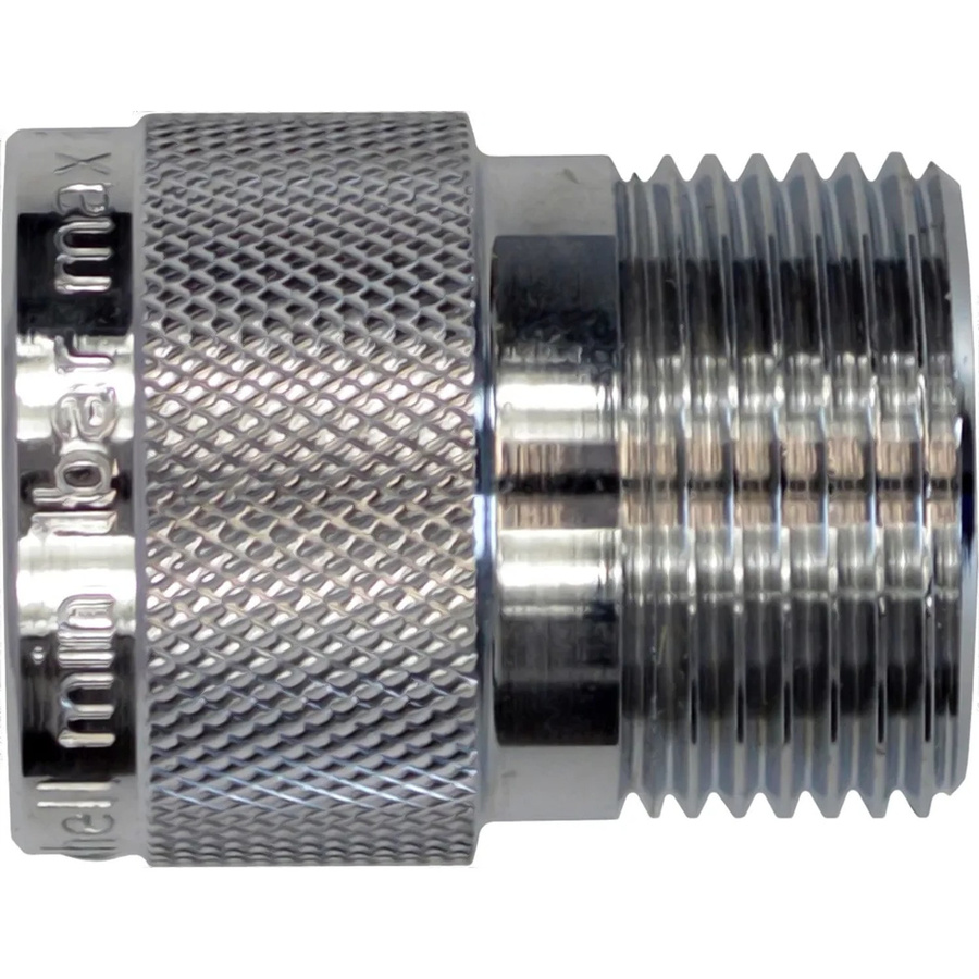 Schell Schlauchplatz-Sicherung G 3/4 Zoll IG x G 3/4 Zoll AG, verchromt, Silber - Bild 2