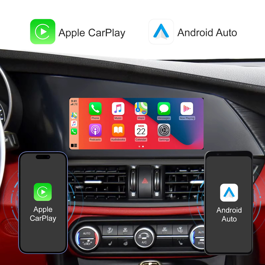 LEXXSON Retrofit Kit Decoder für Alfa Romeo Giulia und Stelvio mit Wireless CarPlay und Android Auto Interface in Schwarz - Bild 4