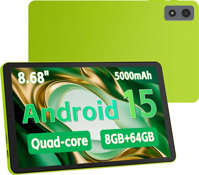 ANRY Tablet mit 8,68 Zoll Display, Android 15, 8 GB RAM, 64 GB ROM, 5000 mAh Akku - Bild 1