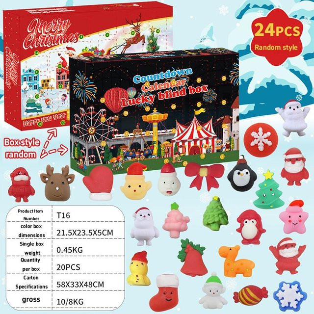 PRELEXT Adventskalender Weihnachten, Basteln, Bausteine, Blind Box - Bild 1