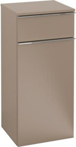 V&B Seitenschrank Venticello in Blau mit Glastür und Schublade, Wandmontage, B/T/H: 40,4 x 37,2 x 86,6 cm - Bild 1