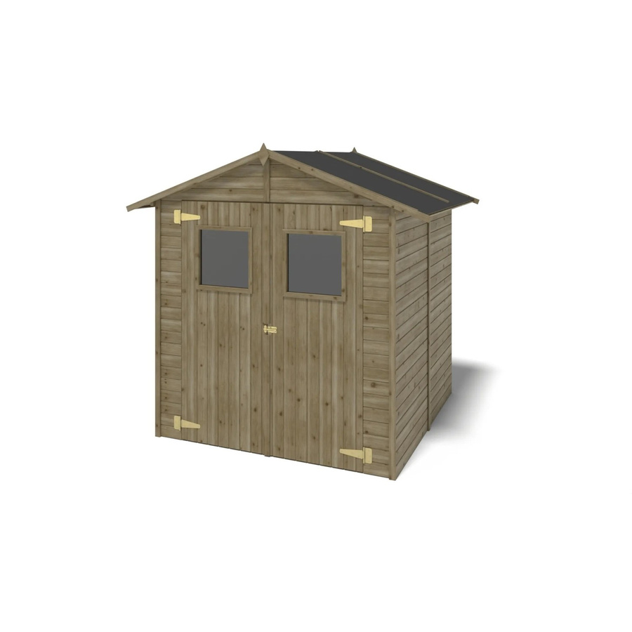 Altanka Gartenhaus Gerätehaus aus Fichtenholz in Grün, B/T/H: 1.90 x 1.82 x 2.15 m - Bild 2