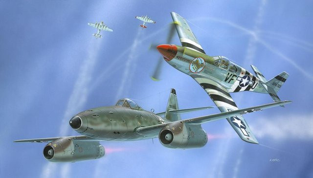 Revell Combat Set Messerschmitt Me 262 & P-51B Mustang, Modellset, 1:72 - Bild 3