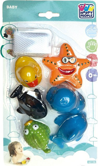 Happy People Kleine Badefreunde Badespielzeug, 7-teiliges Set - Bild 1