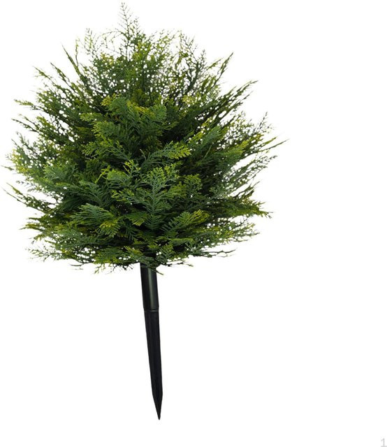 Künstlicher Buchsbaum-Baum in Grün und Grau, Höhe: 57 cm - Bild 1