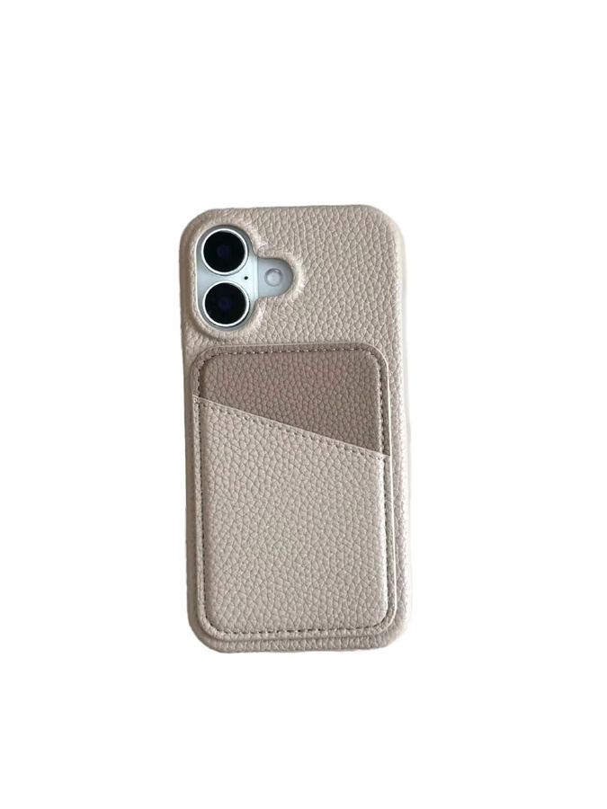 RUWANHU Leder-Handyhülle mit Kartenfach für iPhone 16 Pro Max, 15, 14, 13, 12, 11 und Mini in Beige - Bild 5