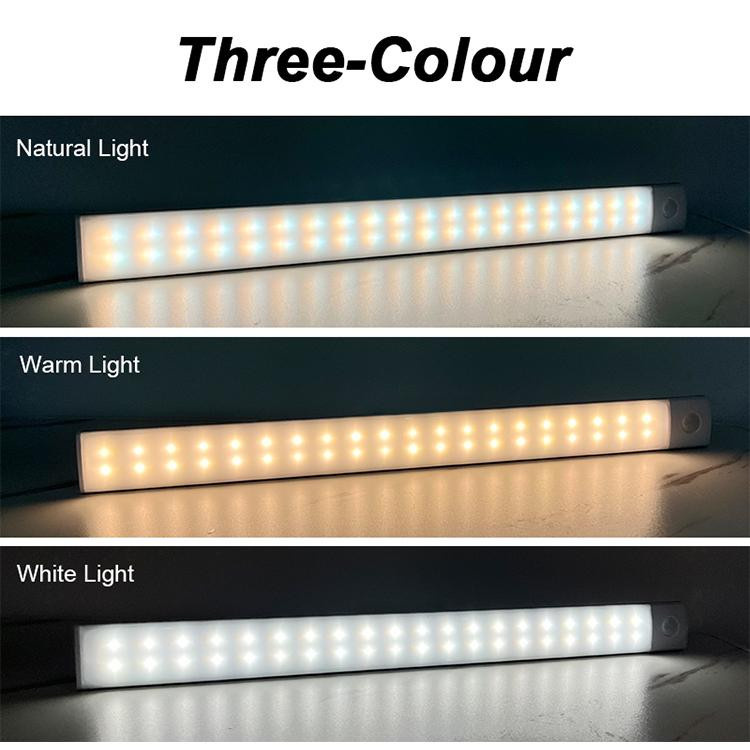 SHIJIN Light LED Unterbauleuchte mit Bewegungssensor und USB-Aufladung, Silber, Länge: 20 cm - Bild 2