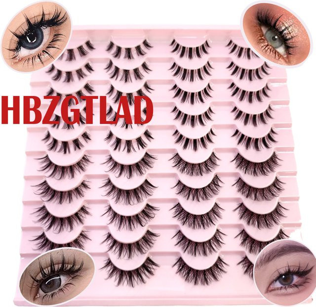 3DFaux Falsche Wimpern, Black, 20 Paar, Unisex - Bild 1