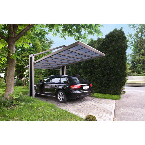 Ximax Carport My-Port Typ 2750 Typ 60 in Edelstahl-Look, B/T: 272,7 x 503,2 cm, Firsthöhe: 311,5 cm, silberfarben - Bild 3
