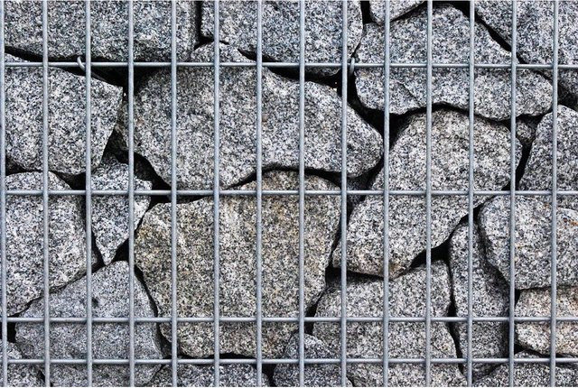 Scherf Fertig-Gabione Granitbruch Salz & Pfeffer in Grau und Multicolour, B/T/H: 100 x 50 x 50 cm - Bild 1