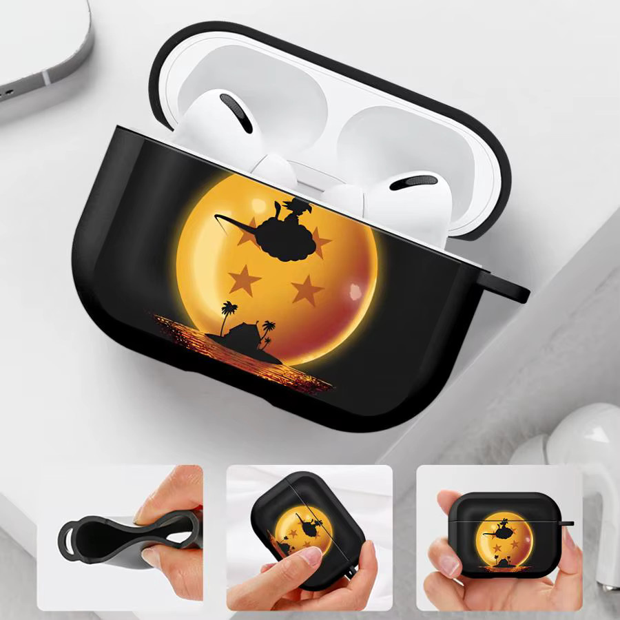 Cartoon Dragon Ball Schutzhülle für Apple AirPods Pro 1 2 3 und AirPods 4 in Schwarz - Bild 3