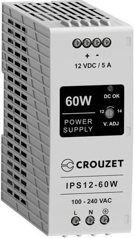 Crouzet 89452061 Industrienetzteil 12V 5A 60W in Weiß - Bild 1
