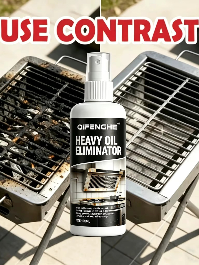 QIFENGHE Grillreiniger-Spray in Weiß zur Entfernung von schwerem Fett für Backöfen, Dunstabzugshauben und Grillroste - Bild 7