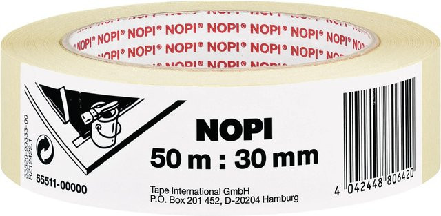 tesa Nopi Malerkrepp aus Papier, Breite: 30 mm, Länge: 50 m - Bild 1