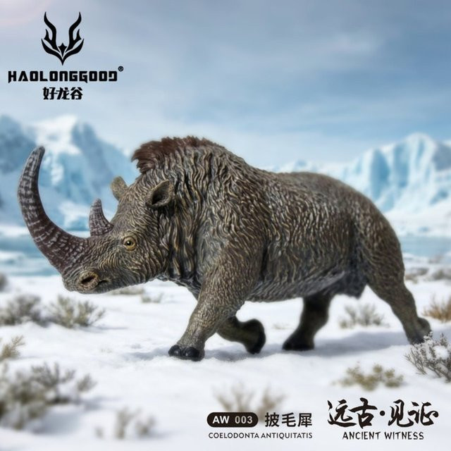 HaolongGood Woolly Rhino Modellfigur im Maßstab 1/35 aus Kunststoff für die Schreibtischdekoration - Bild 1