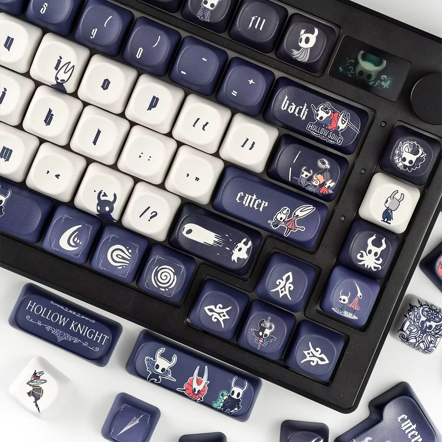 MAIMOOO Hollow Knight Tastenkappen im MOA-Profil, PBT-Sublimation, Marineblau und Schwarz - Bild 4