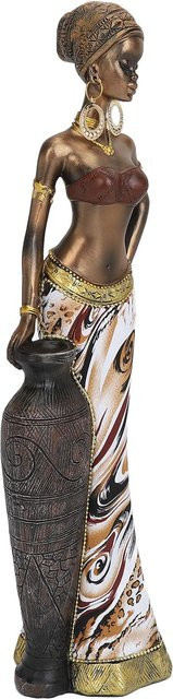 Afrikanische Statue OutsideWorld in Schwarz und Multicolour aus Harz - Bild 1