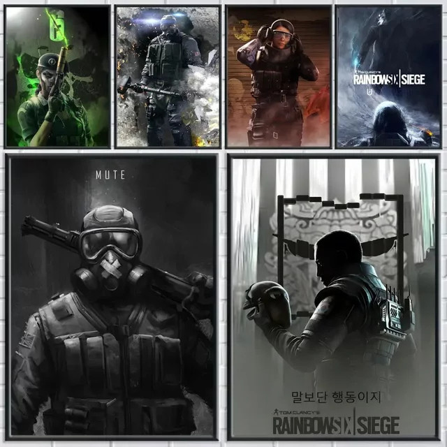 Tom Clancy's Rainbow Six Siege Wandkunst Poster wasserfest und selbstklebend - Bild 1