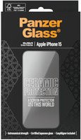 PanzerGlass Ceramic Displayschutz Ultra-Wide Fit Schutzfolie für iPhone 15 in Transparent - Bild 1