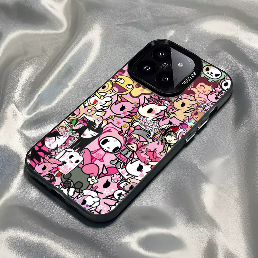 Tokidoki Handyhülle mit Cartoon-Design für iPhone 11 bis iPhone 17 Pro Max, sturzsichere matte Abdeckung, multicolor - Bild 4