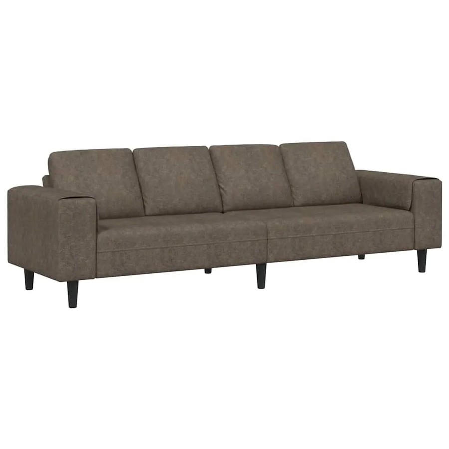 vidaXL Wohnzimmer Couch in Dunkelgrau, gepolstert, B/T/H: 250 x 77 x 76 cm - Bild 2