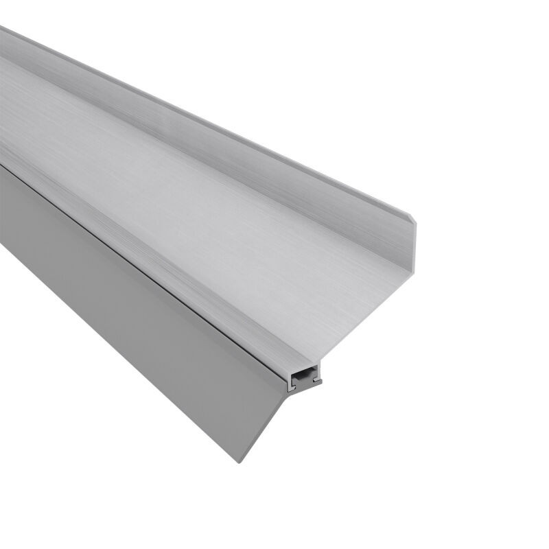 Wandanschlussprofil Friedrich von Lien AG aus Aluminium mit Lippendichtung, Ausladung 65 mm, Farbe Silber pressblank - Bild 1