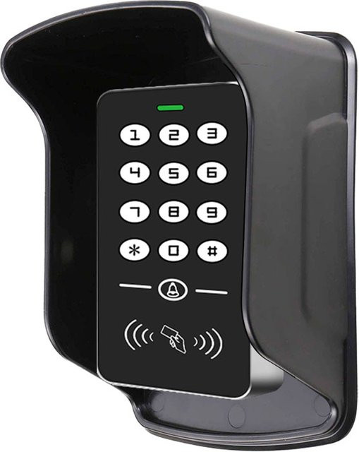LUCKING DOOR Zutrittskontrollsystem mit 125KHz RFID-Tastatur, Regenschutzabdeckung, 10 EM-Schlüsseln, Türöffner und elektrischem Schloss - Bild 1