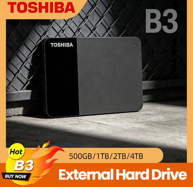 Toshiba Canvio Ready Tragbare Festplatte USB 3.0 Schwarz - Bild 1
