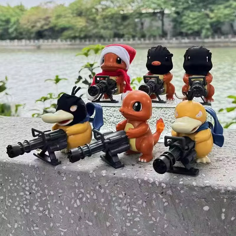 FUNISM Pokemon Psyduck Charmander Anime Figur, Puppen Spielzeug - Bild 2