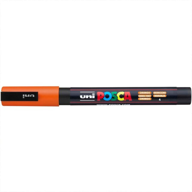uni POSCA-Marker PC-3M Permanent Marker in Orange mit 0,9-1,3 mm feiner Spitze - Bild 1