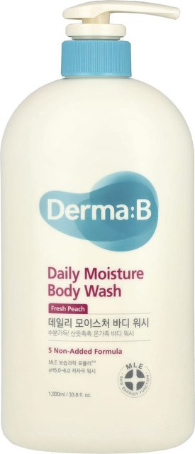 Derma:B Tägliche Feuchtigkeitsdusche Körpergel, 1000 ml, Panthenol, Hyaluronsäure - Bild 1