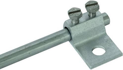 DEHN Klemmschuh KS 7.10 B10.5 AL in Silber mit Bohrung - Bild 1
