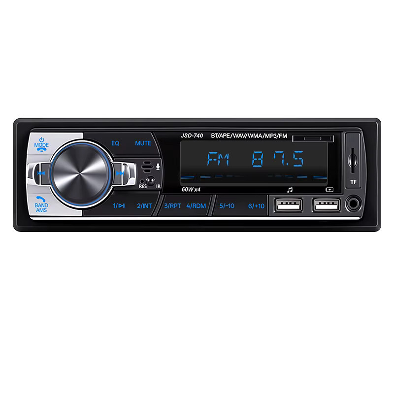 HIPPCRON 1DIN Auto-MP3-Radio mit 7 farbigen Lichtern und Fernbedienung, Universelles FM-Autoradio in Schwarz - Bild 5