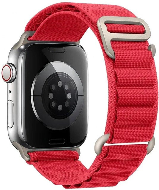 Alpine Loop Band für Apple Watch, Textil, Schwarz, Unisex - Bild 1