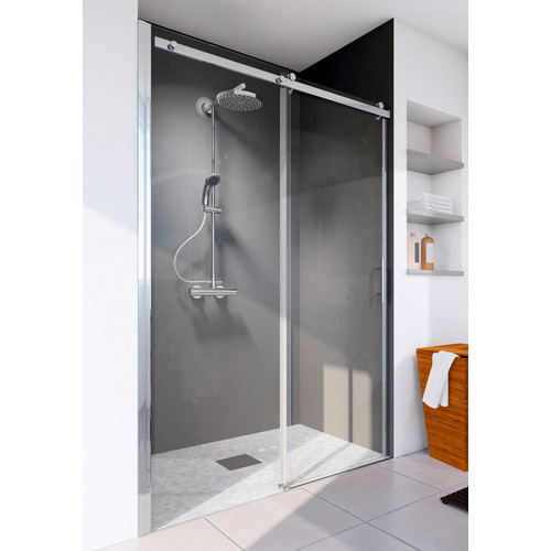 Schulte Schiebetür Alexa Style 2.0 für Nische, Farbe: Silber, Höhe: 200 cm, Breite: 120 cm - Bild 3