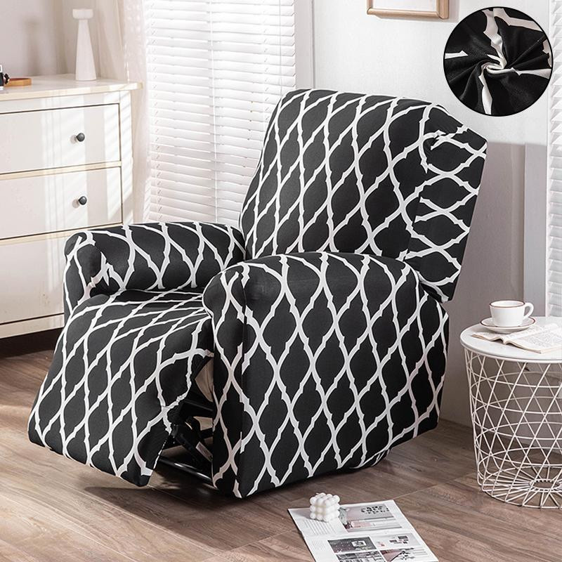 Housmife Stretch-Sesselbezug mit geometrischem Design, elastischer und rutschfester Möbelbezug aus Polyester-Elasthan - Bild 2